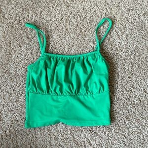 Green Corset Style Top